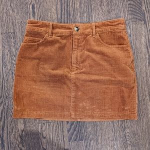 Corduroy Mini Skirt